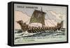 Viking Longship, 6th Century-null-Framed Stretched Canvas