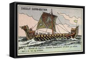 Viking Longship, 6th Century-null-Framed Stretched Canvas