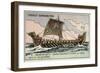 Viking Longship, 6th Century-null-Framed Giclee Print