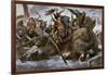 Viking Raid Along the English Channel Led by Olaf Tryggvason, 900s Ad-null-Framed Giclee Print