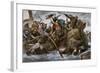 Viking Raid Along the English Channel Led by Olaf Tryggvason, 900s Ad-null-Framed Giclee Print