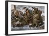 Viking Raid Along the English Channel Led by Olaf Tryggvason, 900s Ad-null-Framed Giclee Print