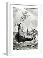 Viking Raiders-Archibald Webb-Framed Giclee Print
