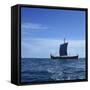 Viking Ship, Gaia, Replica of the Gokstad, Greenland, Polar Regions-David Lomax-Framed Stretched Canvas