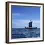 Viking Ship, Gaia, Replica of the Gokstad, Greenland, Polar Regions-David Lomax-Framed Photographic Print