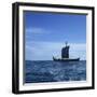 Viking Ship, Gaia, Replica of the Gokstad, Greenland, Polar Regions-David Lomax-Framed Photographic Print