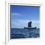 Viking Ship, Gaia, Replica of the Gokstad, Greenland, Polar Regions-David Lomax-Framed Photographic Print