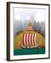 Viking Ship-Nikola Knezevic-Framed Art Print