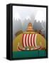 Viking Ship-Nikola Knezevic-Framed Stretched Canvas