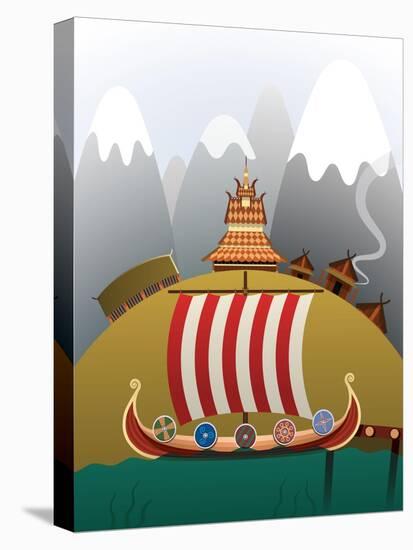 Viking Ship-Nikola Knezevic-Stretched Canvas