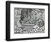 Viking Ship-null-Framed Giclee Print