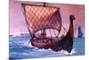 Viking Ship-English School-Mounted Giclee Print