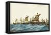 Viking Ships of the King Olaf I of Norway (995-1000)-null-Framed Stretched Canvas