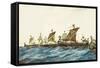 Viking Ships of the King Olaf I of Norway (995-1000)-null-Framed Stretched Canvas