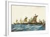 Viking Ships of the King Olaf I of Norway (995-1000)-null-Framed Art Print