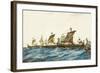 Viking Ships of the King Olaf I of Norway (995-1000)-null-Framed Art Print