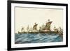 Viking Ships of the King Olaf I of Norway (995-1000)-null-Framed Premium Giclee Print