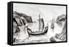 Viking Ships-null-Framed Stretched Canvas