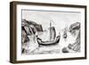 Viking Ships-null-Framed Giclee Print