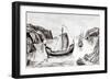 Viking Ships-null-Framed Giclee Print