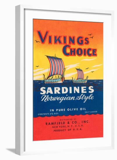 Vikings Choise Sardines-null-Framed Art Print