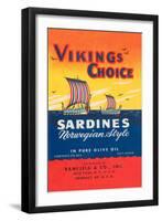 Vikings Choise Sardines-null-Framed Art Print