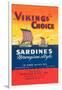 Vikings Choise Sardines-null-Framed Art Print