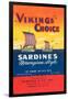 Vikings Choise Sardines-null-Framed Art Print