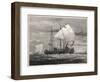 Vikings Sail to England-GW Benjamin-Framed Art Print