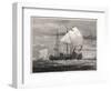 Vikings Sail to England-GW Benjamin-Framed Art Print