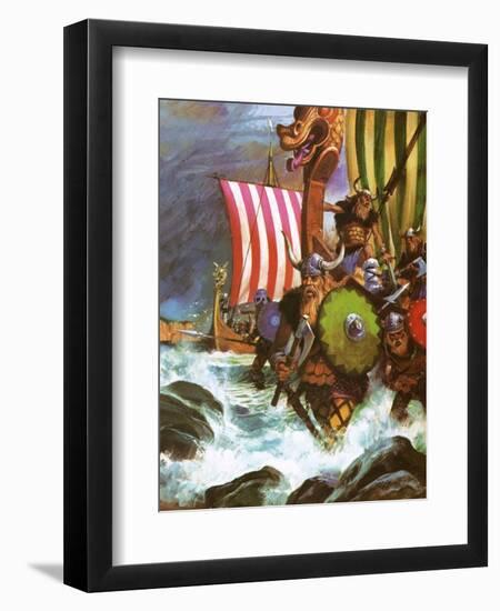 Vikings-English School-Framed Giclee Print