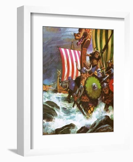 Vikings-English School-Framed Giclee Print