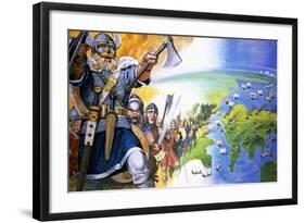 Vikings-Angus Mcbride-Framed Giclee Print