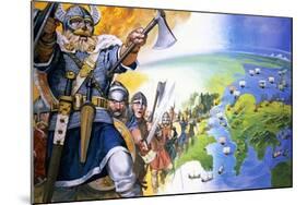 Vikings-Angus Mcbride-Mounted Giclee Print
