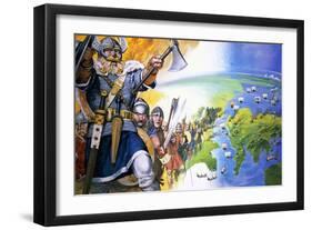 Vikings-Angus Mcbride-Framed Giclee Print