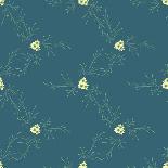 Small Floral Seamless Pattern with Delicate Daisy Flowers. Feminine Rapport for Textile, Fabric, Wa-Vikoshkina-Art Print