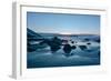 Vikten Beach in the Lofoten Islands, Norway in the Winter at Sunset-Felix Lipov-Framed Photographic Print