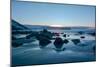 Vikten Beach in the Lofoten Islands, Norway in the Winter at Sunset-Felix Lipov-Mounted Photographic Print