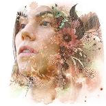 Double exposure portrait-Viktor Makhov-Art Print