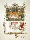 Menu of the Feast Meal to Celebrate the Coronation of Nicholas II and Alexandra Fyodorovna, 1896-Viktor Mihajlovic Vasnecov-Giclee Print