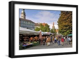 Viktualienmarkt, Food Market, Munich (Munchen), Bavaria (Bayern), Germany-Gary Cook-Framed Photographic Print