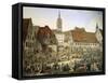 Viktualienmarkt-null-Framed Stretched Canvas