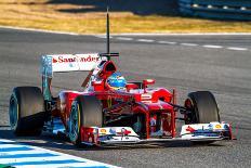 Scuderia Ferrari F1, Fernando Alonso, 2012-viledevil-Framed Photographic Print