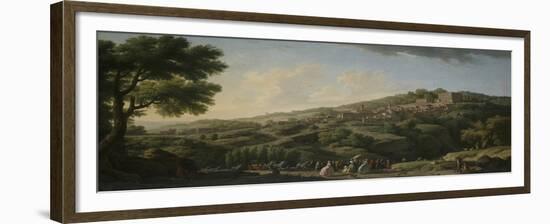 Villa at Caprarola, 1746 (Oil on Canvas)-Claude Joseph Vernet-Framed Giclee Print