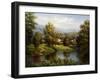 Villa at the River Bank-Hulsey-Framed Art Print