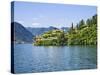 Villa at the Waterfront, Villa Del Balbianello, Lake Como, Lombardy, Italy-null-Stretched Canvas