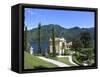 Villa Balbianello, Lenno, Lake Como, Lombardy, Italy, Europe-Vincenzo Lombardo-Framed Stretched Canvas