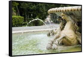 Villa Borghese Park-Stefano Amantini-Framed Stretched Canvas