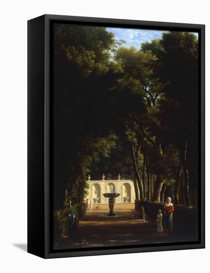 Villa Borghese, Rome, 1810-Jean-Joseph-Xavier Bidault-Framed Stretched Canvas
