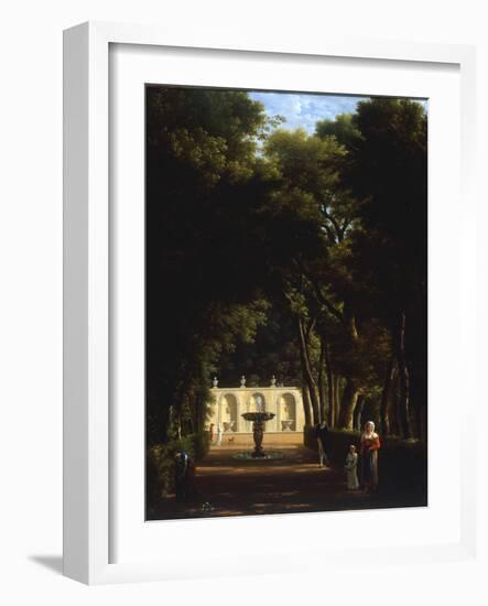 Villa Borghese, Rome, 1810-Jean-Joseph-Xavier Bidault-Framed Giclee Print